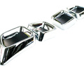 Заглушки в стиле двойного выхлопа Sal-Man AMG Стайл (муляж вместо катафотов) для Лада Приора 2_8