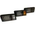 Передние фары черные 6 линз с оранжевым повторителем для ВАЗ 2104, 2105, 2107_3