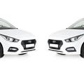 Диодные двухцветные ПТФ Sal-Man 60W 6 линзы (бело-синий 6000К и желтый 3000К) для Hyundai Solaris 2 2017-2020 г.в._11