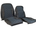 Обивка сидений (не чехлы) ткань с алькантарой (цветная строчка Соты) для ВАЗ 2111, 2112_10