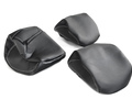 Обивка сидений (не чехлы) экокожа гладкая с цветной строчкой Соты под цельный задний ряд сидений для Лада Гранта FL в комплектациях Standard, Classic, Comfort_16