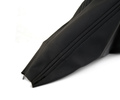 Ручка КПП Sal-Man с пыльником, черной прострочкой и рамкой Хром в стиле Весты для Лада Приора 2 с тросовым приводом КПП_15