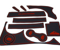 Комплект противоскользящих ковриков Off-Road Pioneer с красной окантовкой для Шевроле Нива, Лада Нива Тревел_12