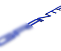 Светоотражающий орнамент с названием модели в стиле Порше с синим покрытием для Лада Гранта, Гранта FL_0