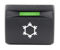 Кнопка кондиционера с белой подсветкой и зеленой индикацией для Лада Гранта FL, Нива Легенд_0
