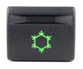 Кнопка кондиционера с зеленой подсветкой (без индикации) для Лада Приора, Калина 2, Гранта_0