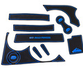 Комплект противоскользящих ковриков Off-Road Pioneer с синей окантовкой для Шевроле Нива, Лада Нива Тревел_9