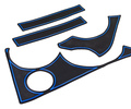 Комплект противоскользящих ковриков Off-Road Pioneer с синей окантовкой для Шевроле Нива, Лада Нива Тревел_14