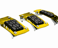 Накладки на педали Type R желтые с квадратным резиновым протектором_4