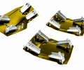 Накладки на педали Type R желтые с квадратным резиновым протектором_5