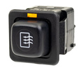 Выключатель кнопка обогрева заднего стекла АВАР с оранжевой индикацией и фиксацией для ВАЗ 2108, 2109_0