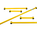 Штанги реактивные усиленные N-Parts желтые под лифт 40мм для Лада 4х4, Нива Легенд, Шевроле Нива_0