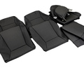 Обивка сидений (не чехлы) черная ткань с центром из черной ткани на подкладке 10мм для ВАЗ 2111, 2112_11