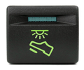 Пересвеченная кнопка подсветки в ноги с индикацией для Лада Приора, Калина 2, Гранта, Гранта FL, Нива Легенд_0