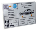 Информационная табличка о рекомендуемом давлении в шинах для Лада Веста седан_5