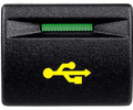 Пересвеченная кнопка USB с индикацией для Лада Приора, Калина 2, Гранта, Гранта FL, Нива Легенд_0