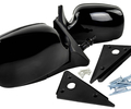 Боковые черные лаковые зеркала Truckman под Питер с механической регулировкой для ВАЗ 2104, 2105, 2107_0