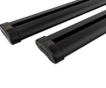 Аэродинамические черные поперечины АПС АЭРО 1400мм на рейлинги с просветом с креплением Скоба_10