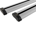 Аэродинамические серые поперечины АПС АЭРО 1200мм на рейлинги с просветом с креплением Скоба_7