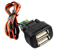 USB зарядное на 2 слота для ВАЗ 2108-21099, 2110-2112 с европанелью, 2113-2115, Лада Калина, Нива Тревел, Шевроле Нива _8