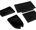 Комплект черно-белых силиконовых ковриков панели приборов и консоли Super Auto для ВАЗ 2113-2115_12