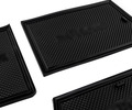 Комплект силиконовых черных ковриков панели приборов и консоли для Лада Приора 2 (2013-2018)_8