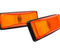Оранжевые боковые указатели поворота с лампами и защитными колпачками проводки для ВАЗ 2106, Лада 4х4, Нива Легенд_9