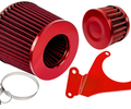 Комплект красных воздушных фильтров нулевого сопротивления (воздушный и картерных газов) MR с красным кронштейном Sal-Man для 16 кл ВАЗ 2110-2112, 2113, 2114 (Супер-Авто), Лада Гранта, Гранта FL, Калина, Калина 2, Приора_0