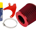 Воздушный фильтр нулевого сопротивления MR красный с красным кронштейном Sal-Man и пропиткой MANNOL для 8 кл ВАЗ 2108-21099, 2110-2112, 2113-2115, Лада Гранта, Гранта FL, Калина, Калина 2, Приора_0