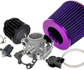Комплект системы впуска MR нулевого сопротивления (фиолетовый воздушный фильтр, черный фильтр картерных газов, дроссельная заслонка 52мм, прокладка, датчик положения заслонки, РХХ) для ВАЗ 2101-2107, 2108-21099, 2110-2112, 2113-2115, Лада Приора, Калина, Гранта_0