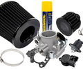 Комплект системы впуска MR нулевого сопротивления Черный (воздушный фильтр, фильтр картерных газов, масляная пропитка, дроссельная заслонка 56мм, прокладка, датчик положения заслонки, РХХ) для ВАЗ 2101-2107, 2108-21099, 2110-2112, 2113-2115, Лада Приора, Калина, Гранта_0