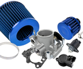 Комплект системы впуска MR нулевого сопротивления Синий (воздушный фильтр, фильтр картерных газов, дроссельная заслонка 54мм, прокладка, датчик положения заслонки, РХХ) для ВАЗ 2101-2107, 2108-21099, 2110-2112, 2113-2115, Лада Приора, Калина, Гранта_0