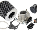 Комплект системы впуска MR нулевого сопротивления под Карбон (воздушный фильтр, фильтр картерных газов, дроссельная заслонка 46мм, прокладка, датчик положения заслонки, РХХ) для ВАЗ 2101-2107, 2108-21099, 2110-2112, 2113-2115, Лада Приора, Калина, Гранта_0