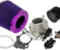 Комплект системы впуска MR нулевого сопротивления (фиолетовый воздушный фильтр, черный фильтр картерных газов, дроссельная заслонка 54мм, прокладка, датчик положения заслонки, РХХ) для ВАЗ 2101-2107, 2108-21099, 2110-2112, 2113-2115, Лада Приора, Калина, Гранта_0