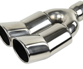 Раздвоенная насадка глушителя Sal-Man HJ-1327 d184х90мм из нержавеющей стали со скосом и изгибом_0