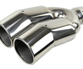 Раздвоенная насадка глушителя Sal-Man HJ-1327 d184х90мм из нержавеющей стали со скосом и изгибом_8