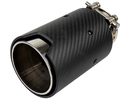 Круглая насадка глушителя из нержавеющей стали Sal-Man HJ-CBM008 d89мм с карбоновой накладкой_0