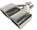 Раздвоенная квадратная насадка глушителя из нержавеющей стали Sal-Man HJ-331 со скосом_10