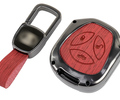 Алюминиевый чехол ключа Sal-Man с брелоком (текстура красного дерева) для Лада Приора, Калина, Калина 2, Гранта, Гранта FL до 2019 г.в. и с 2023 г.в., Датсун_0