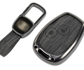 Алюминиевый чехол ключа Sal-Man с брелоком (текстура черного дерева) для Лада Ларгус_0