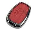 Алюминиевый чехол ключа Sal-Man с брелоком (текстура красного дерева) для Лада Ларгус_14