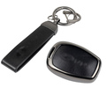 Алюминиевый чехол ключа Sal-Man с брелоком (черный с текстурой кожи) для Лада Ларгус_9
