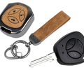 Штатный ключ замка зажигания Норма с алюминиевым чехлом (коричневый с текстурой кожи) для Лада Приора, Калина, Калина 2, Гранта, Гранта FL до 2019 г.в. и с 2023 г.в., Датсун_0