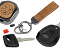 Ключ замка ажигания Норма, обучающий ключ с чипом и алюминиевый чехол (коричневый с текстурой кожи) для Лада Приора, Калина, Калина 2, Гранта, Гранта FL до 2019 г.в. и с 2023 г.в., Датсун_0
