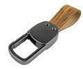 Выкидной ключ замка зажигания с чипом с алюминиевым чехлом (текстура коричневого дерева) для Лада Веста, Икс Рей, Ларгус FL_19