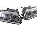 Фары в стиле БМВ с диодными модулями, встроенными ДХО и Хром маской для ВАЗ 2113-2115_13