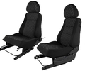 Комплект передних усиленных сидений с салазками (подушка образца 2109) для 3-дверной Лада 4х4 (Нива) до 2019 г.в._0