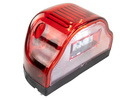 Диодный красный фонарь освещения номерного знака АвтоСфера ПН-01022 LED (Волна) для грузового транспорта_0
