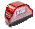 Диодный красный фонарь освещения номерного знака АвтоСфера ПН-01022 LED (Волна) для грузового транспорта_6