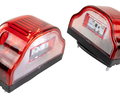Диодные красные фонари освещения номерного знака АвтоСфера ПН-01022 LED (Волна) для грузового транспорта_0